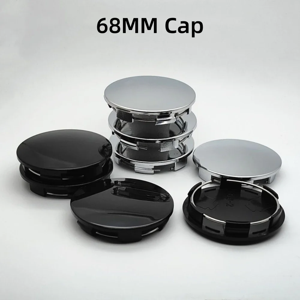 

4pcs 68mm Blank Car Wheel Center Hub Caps fit for 68mm Badge Logo Car Stickers Rim Hubcaps Cover Emblem for VW Dodge Seat JEEP