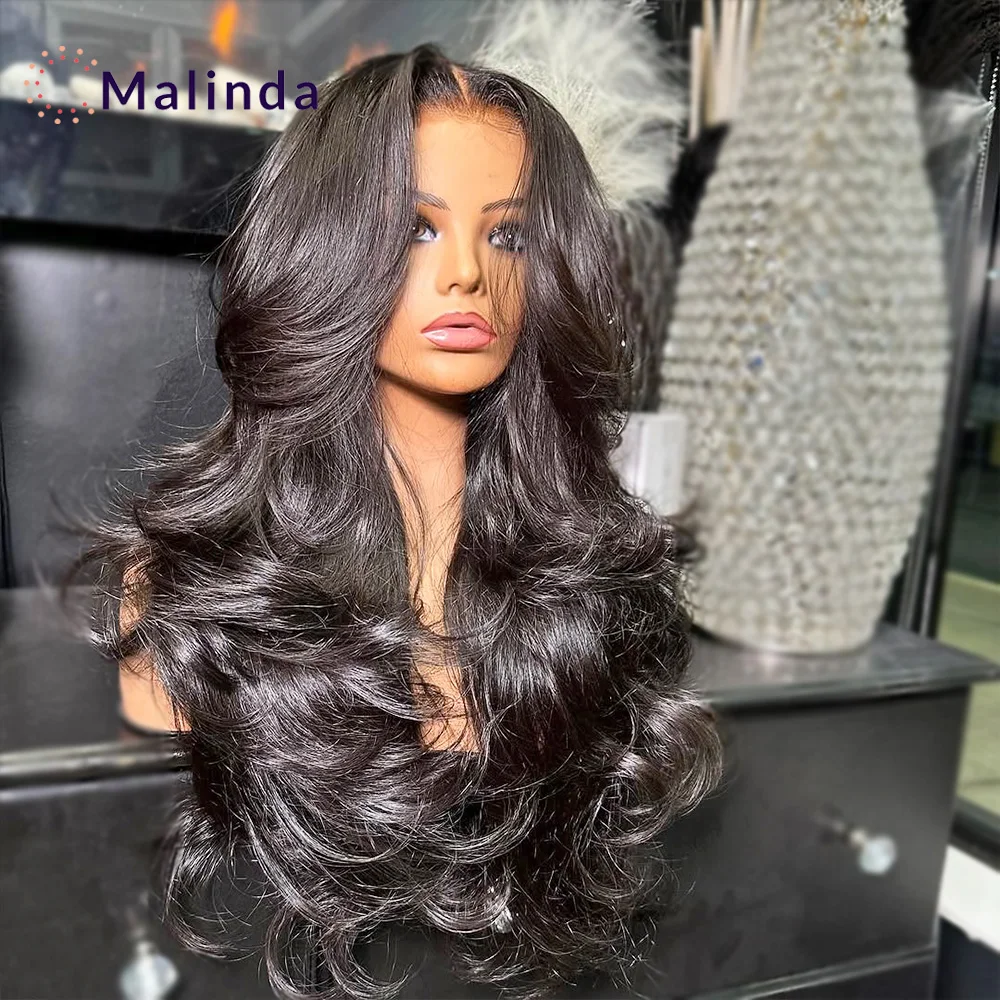 300% Density Loose Wave 9x6 Transparent Lace Closure Glueless Wig 100% Human Hair Wig Pre Plucked Ready To Go 30inch Natural Wig