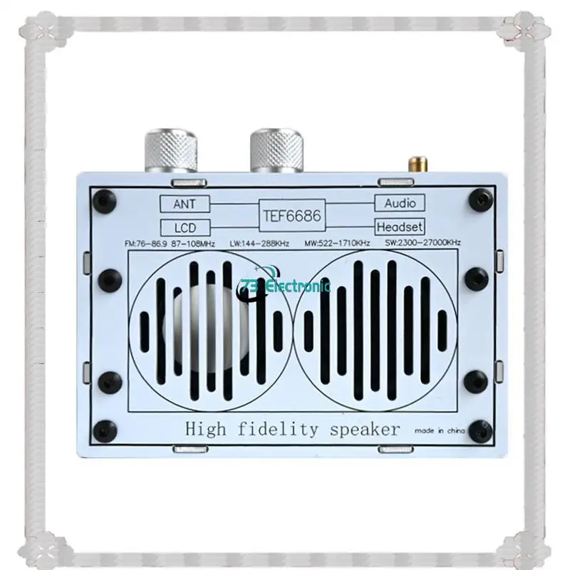 24-Hour Delivery MX702 Full Band Stereo Radio Receiver TEF6686 Portable FM LW/MW SW 3.5Mm/Direct Output