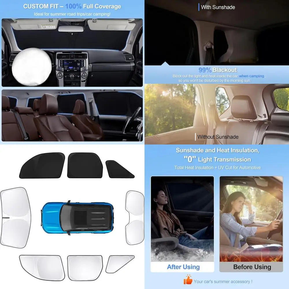 

Автомобильные оконные шторы для моделей 2021-2025, полный солнцезащитный козырек, блокировка УФ-излучения, защита конфиденциальности, идеально подходят для кемпинга на открытом воздухе