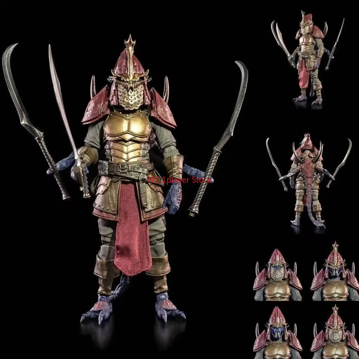 

Фигурка-модель персидского золотого воина-ассасина с четырьмя руками из серии «Мифическая Легионная Армия Звездного Медведя»