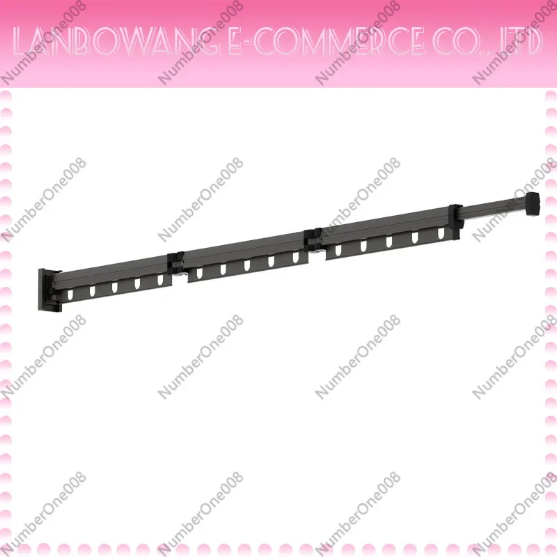 Aluminum Folding Clothes Drying Rack, Wall Mounted Retractable Laundry Hanger, Space Saving Heavy Duty Clothes Airer