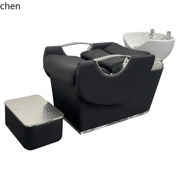 CP short flush bed chair ceramic basin hair care beauty salon semi-reclining shampoo bed