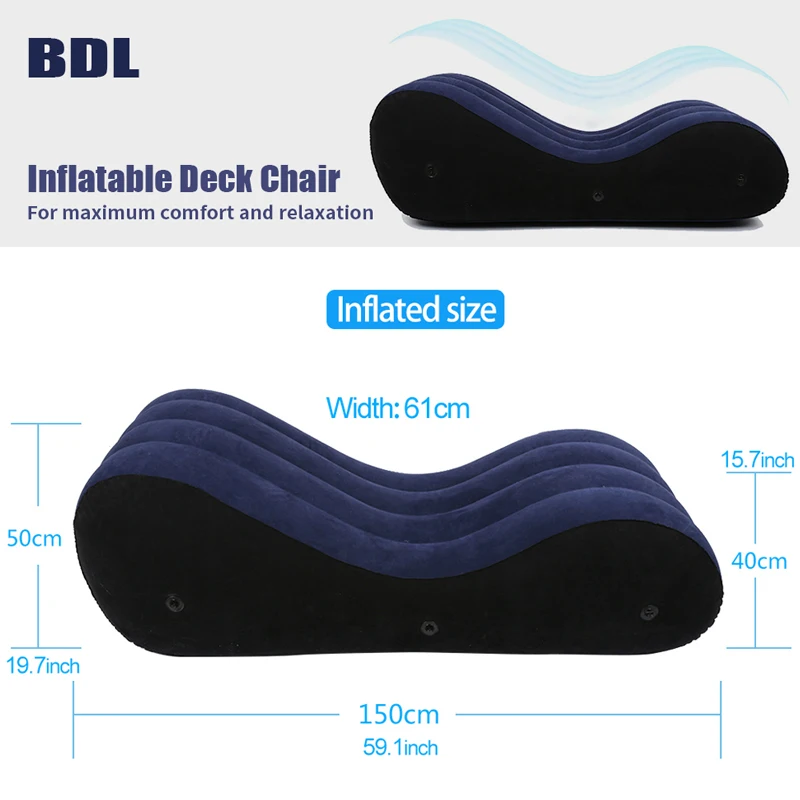 Portable Inflatable Sofa Bed S-shaped Love Position Labor-saving Sitting Wedge Husband Wife Pillow Better Love Life Furniture