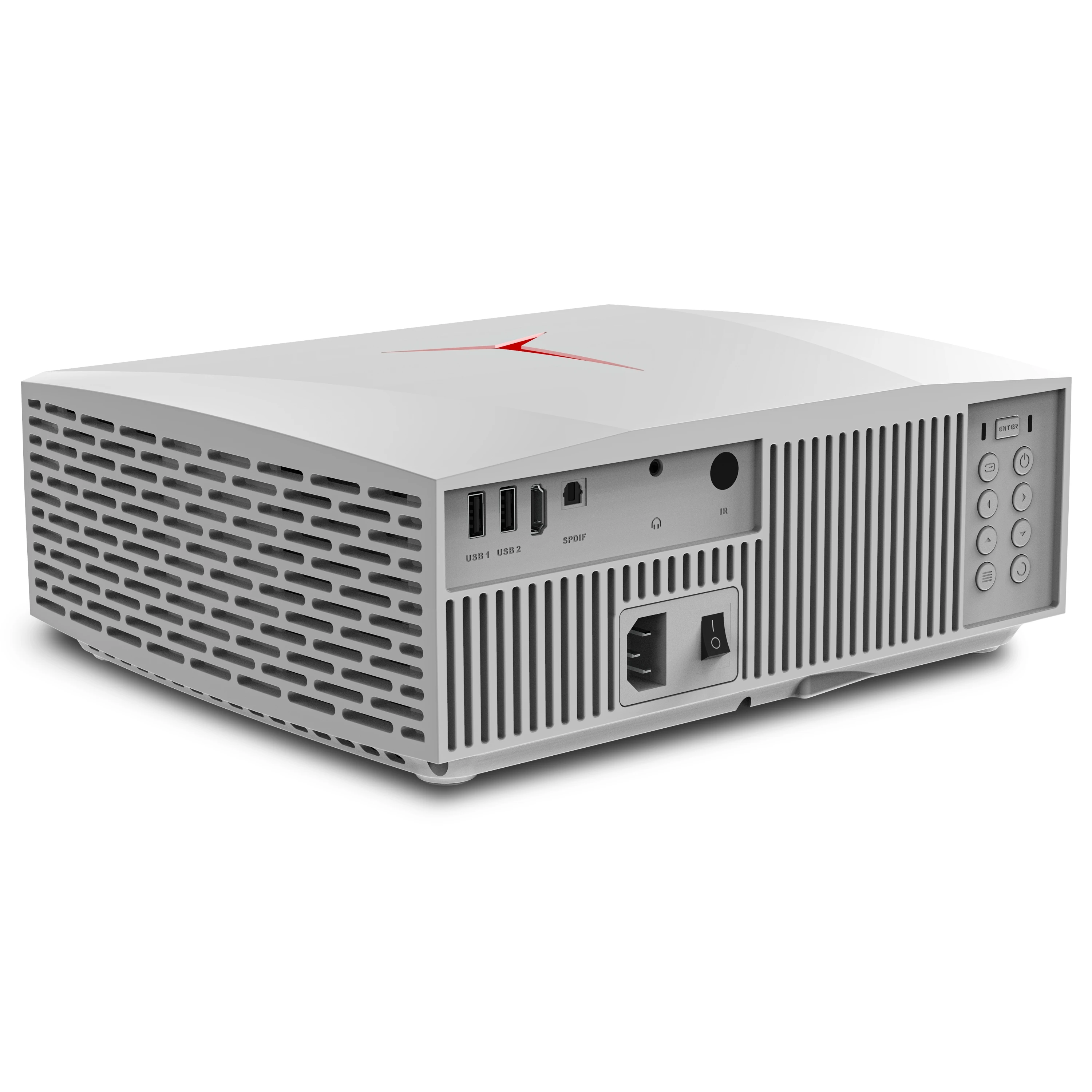 ViviBright F40UP Home Movie Theater Projector 4K Android WiFi Bluetooth Video Game Beamer HD 1920*1080 White Color 4200Lumens