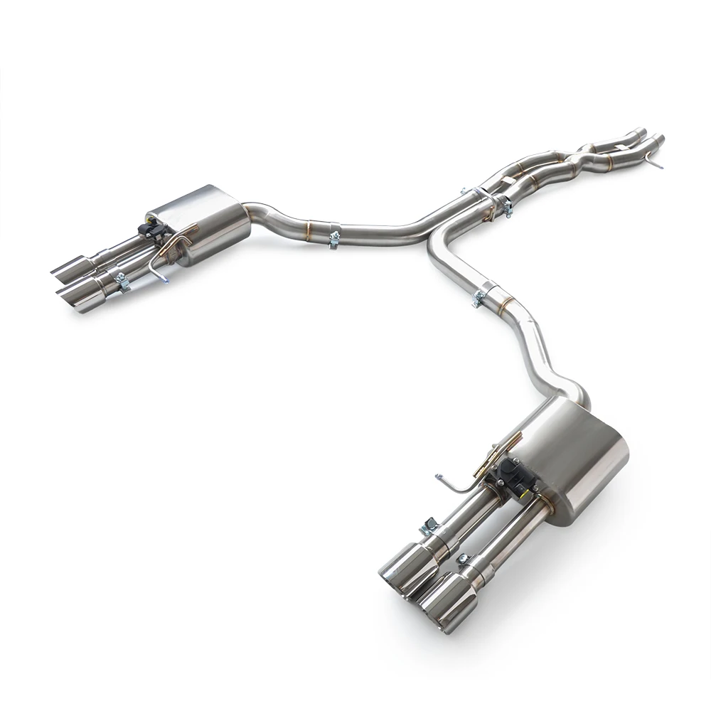 

For Audi S8 D4 3.0T 4.0T 2010-2017 with electronic valve exhaust system modified stainless steel cat back performance exhaust