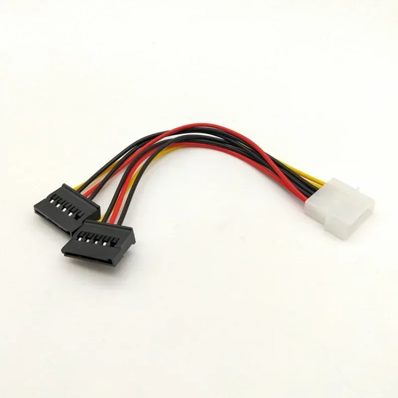 New 4Pin IDE Molex To 2 Serial ATA SATA Y Splitter Hard Drive Power Supply Cable