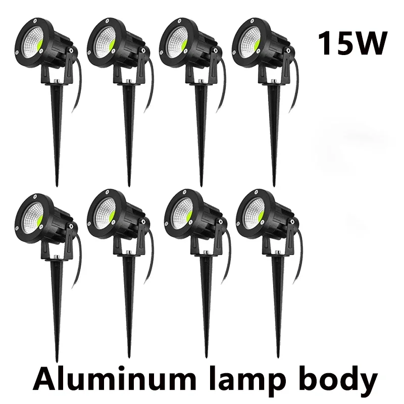 Imagem -05 - Iluminação Led do Jardim 5w 10w 15w Outdoor Spike Lawn Lamp Waterproof Terrace Garden Decoração Path Holofotes Ac220v 110v Dc12