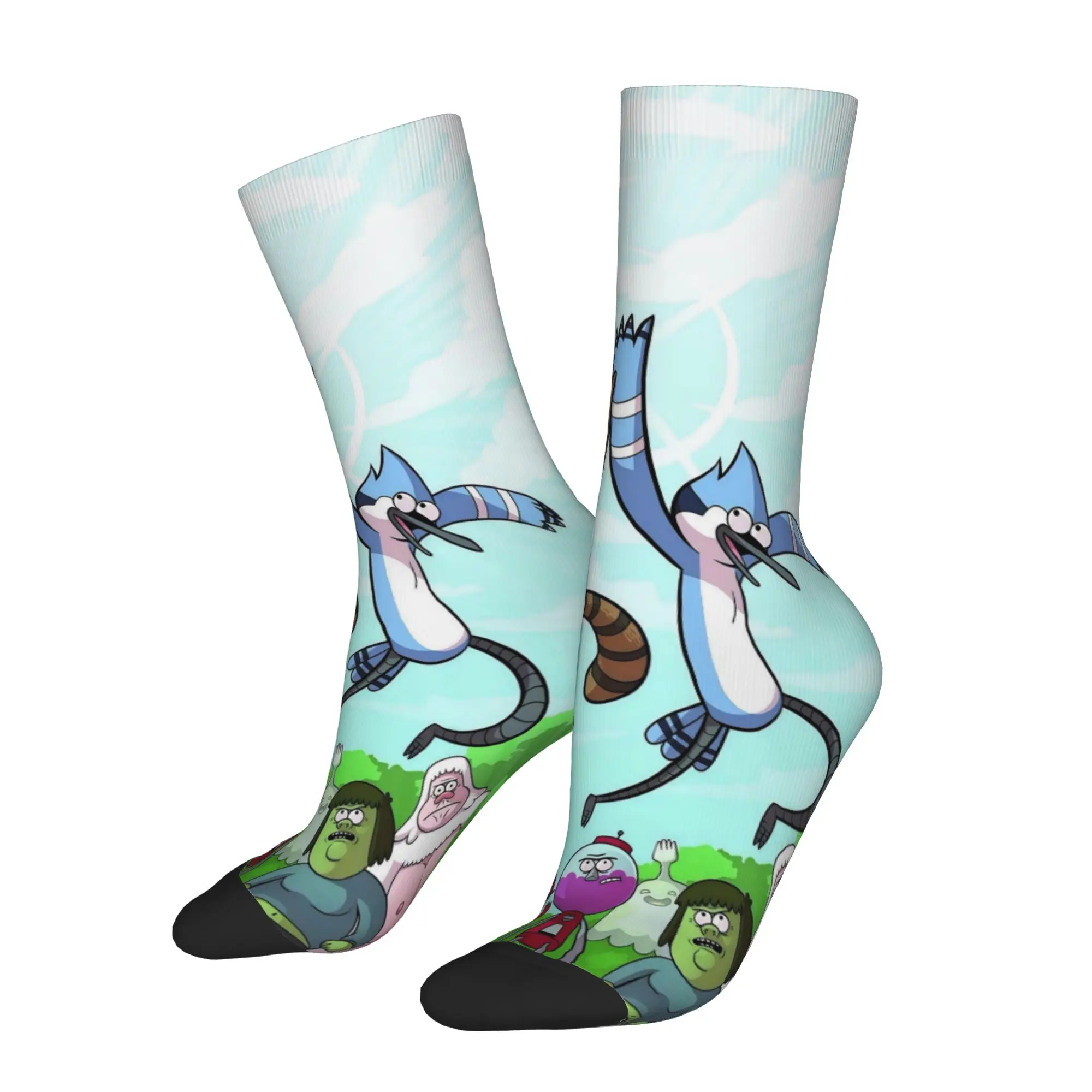 Mordecai And Rigbys Regulars Shows Socks for Women Men Merchandise Spring Autumn Winter  Cute Crew Socks Sweat Absorbing