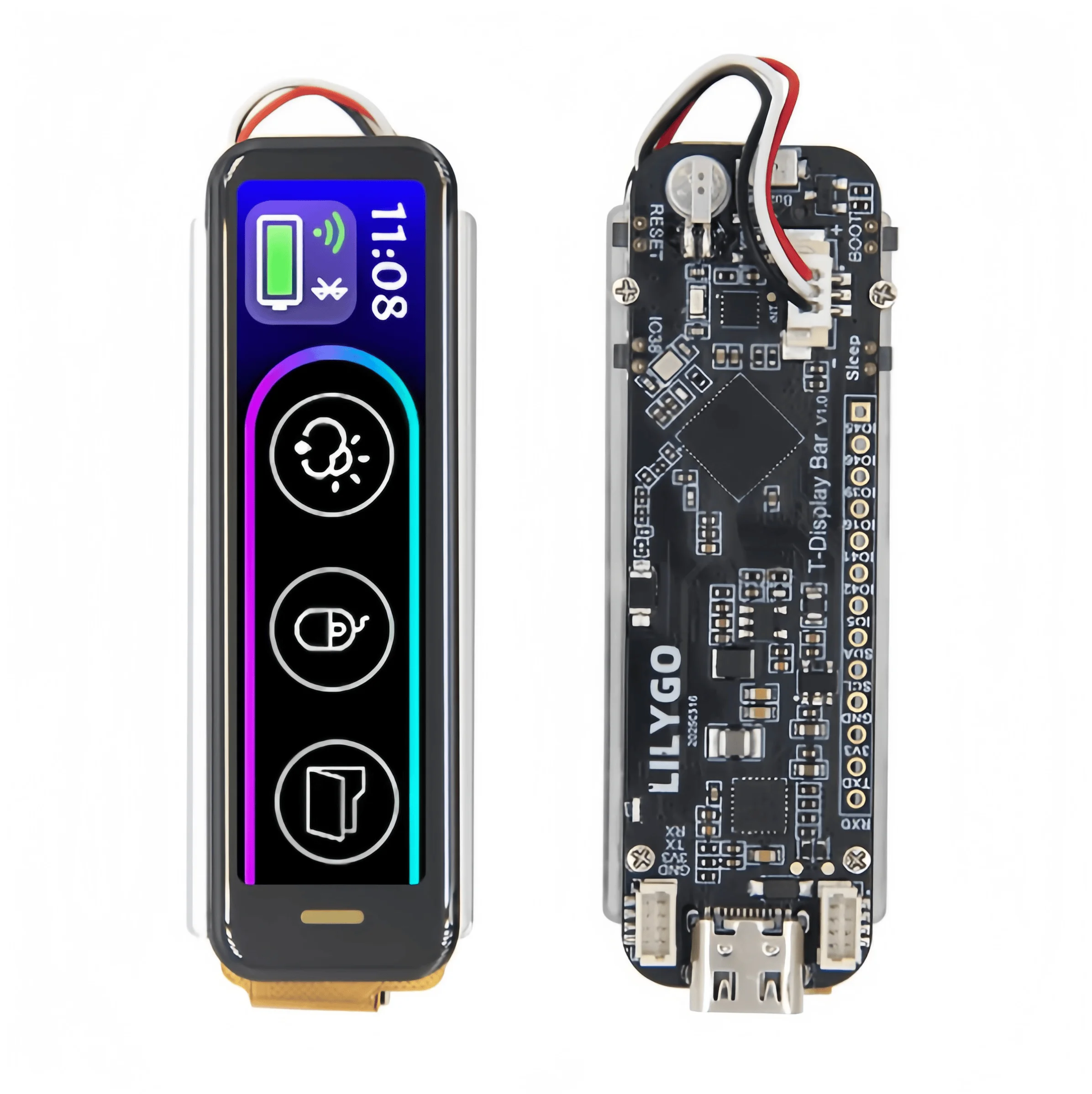 

ЛИЛИГО ® T-Display-Bar ESP32-S3 с RGB-экраном, BH260AP ​ ​ и карта TF