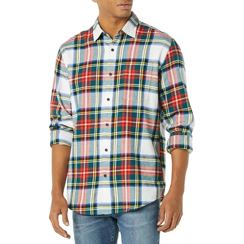 

Amazon Essentials Men's Long-Sleeve Flannel Shirt