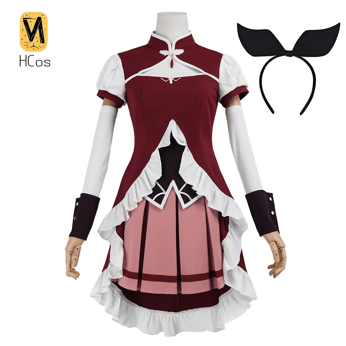 Tenue de cosplay faite à la main : Puella Magi Madoka Magica : The Movie -Rebellion- Sakura Kyoko Cosplay Costume Battle Outfit HCos