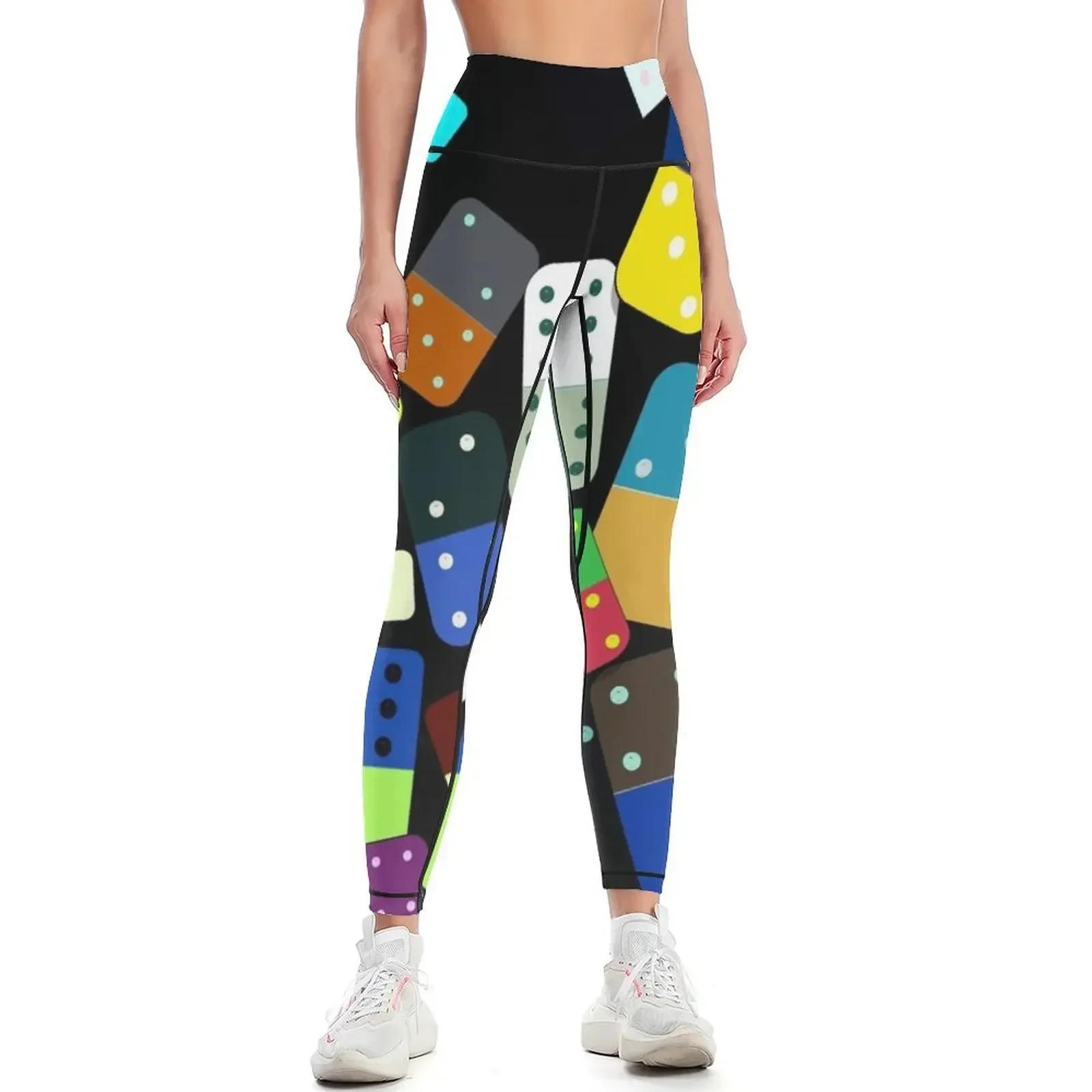 

Domino Pattern Leggings Fitness woman sports for Women's push up for fitness Womens Leggings
