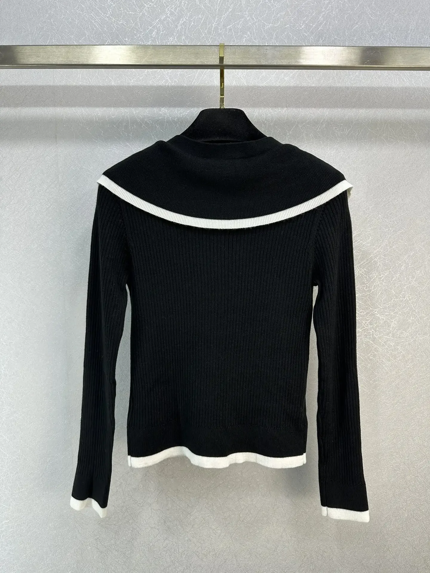 

New Academy Style Polo Sweater for Women With Literary and Artistic Style, 1 Color, 3 Size SML