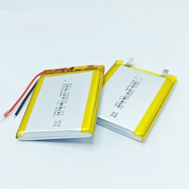 755060 lithium polymer battery 3.7V3000mAh suitable for  walkie-talkie equipment mobile power supply small speaker solar light