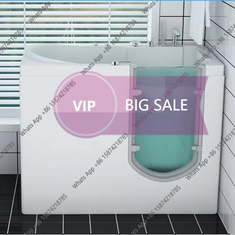 

Rr The Elderly Bathtub Walk-in Side Door Bathtub Seated Barrier-free Bath Jacuzzi Wellness Elderly Products
