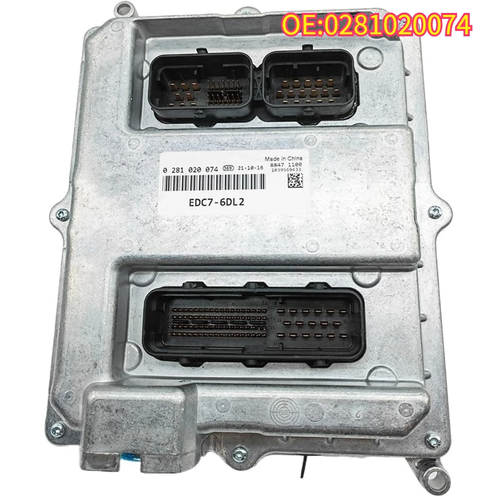 

For 0281020074 Originele Nieuwe Motor Computer Board Ecu EDC7-6DL2 Voor Faw J6 Xichai Motor