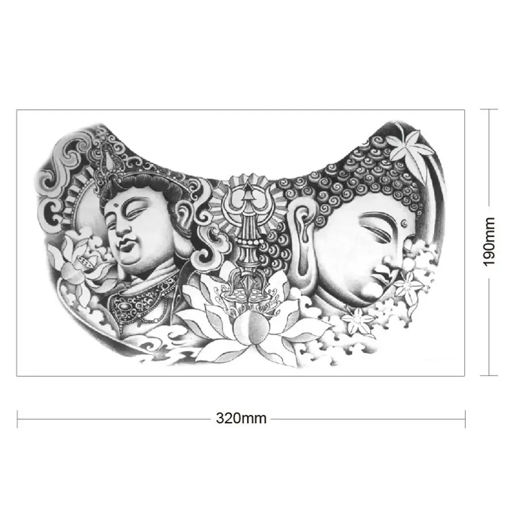 ملصقات وشم التنين المؤقتة تدوم طويلاً، ملصقات رأس التنين شبه الدائمة المقاومة للماء، ملصقات صدر برأس التنين الرائعة