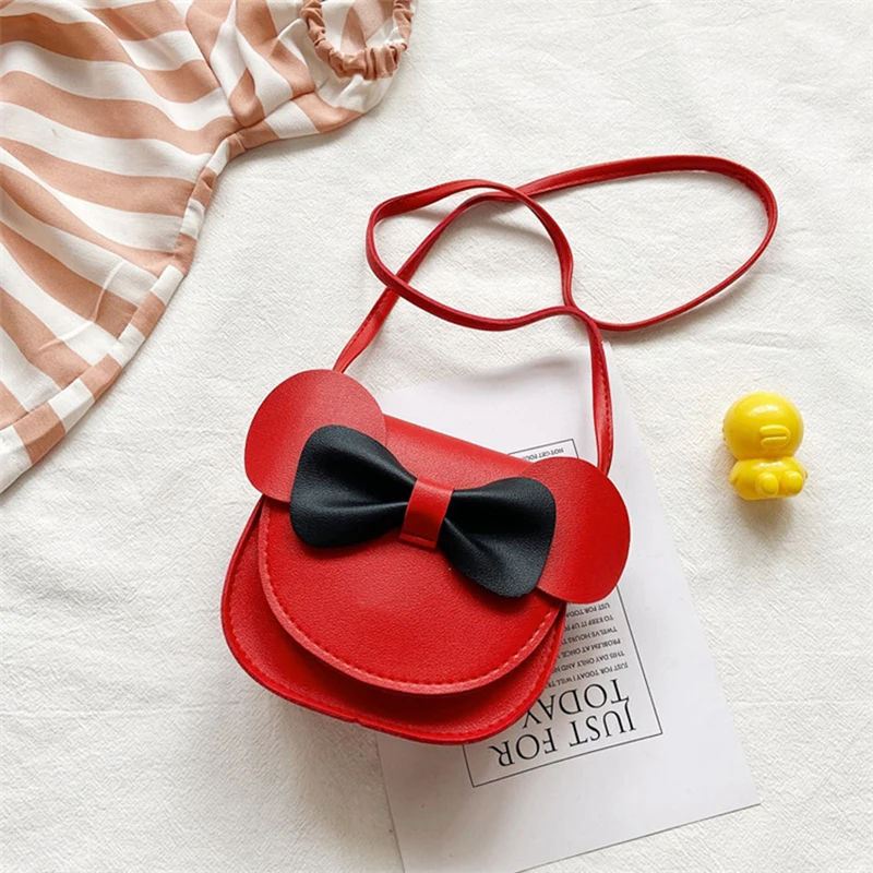 Children's Crossbody Bag Accessories Kawaii Girl Princess Bow One Shoulder Mini Zero Wallet Accessories Girl Bag Birthday Gift