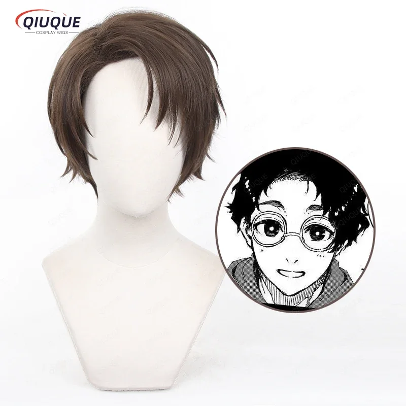 Anime Blue Lock Kenyu Yukimiya Cosplay Wig Brown Short Heat Resistant Synthetic Hair Halloween Wigs   Wig Cap OI9187