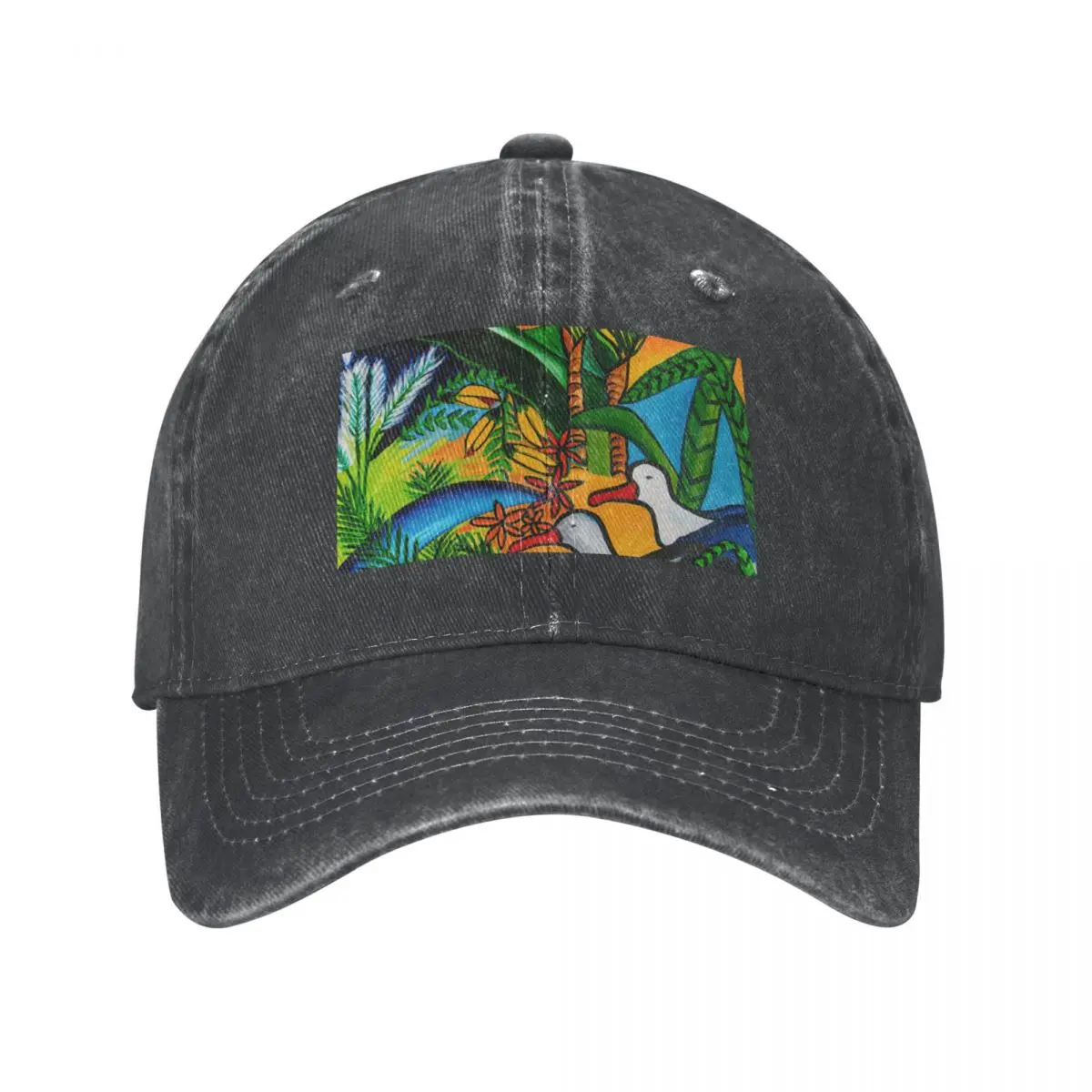 Native New Zealand in its vibrant glory Cowboy Hat Sunhat summer hat Visor Golf Hat Man Mens Caps Women's