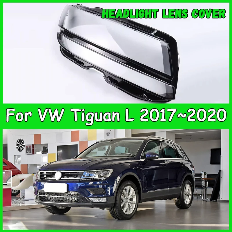 

For VW Tiguan L 2017 2018 2019 2020 Car headlight cover Headlamp Shade Head Lamp headlight lamp cover automobil car accessories