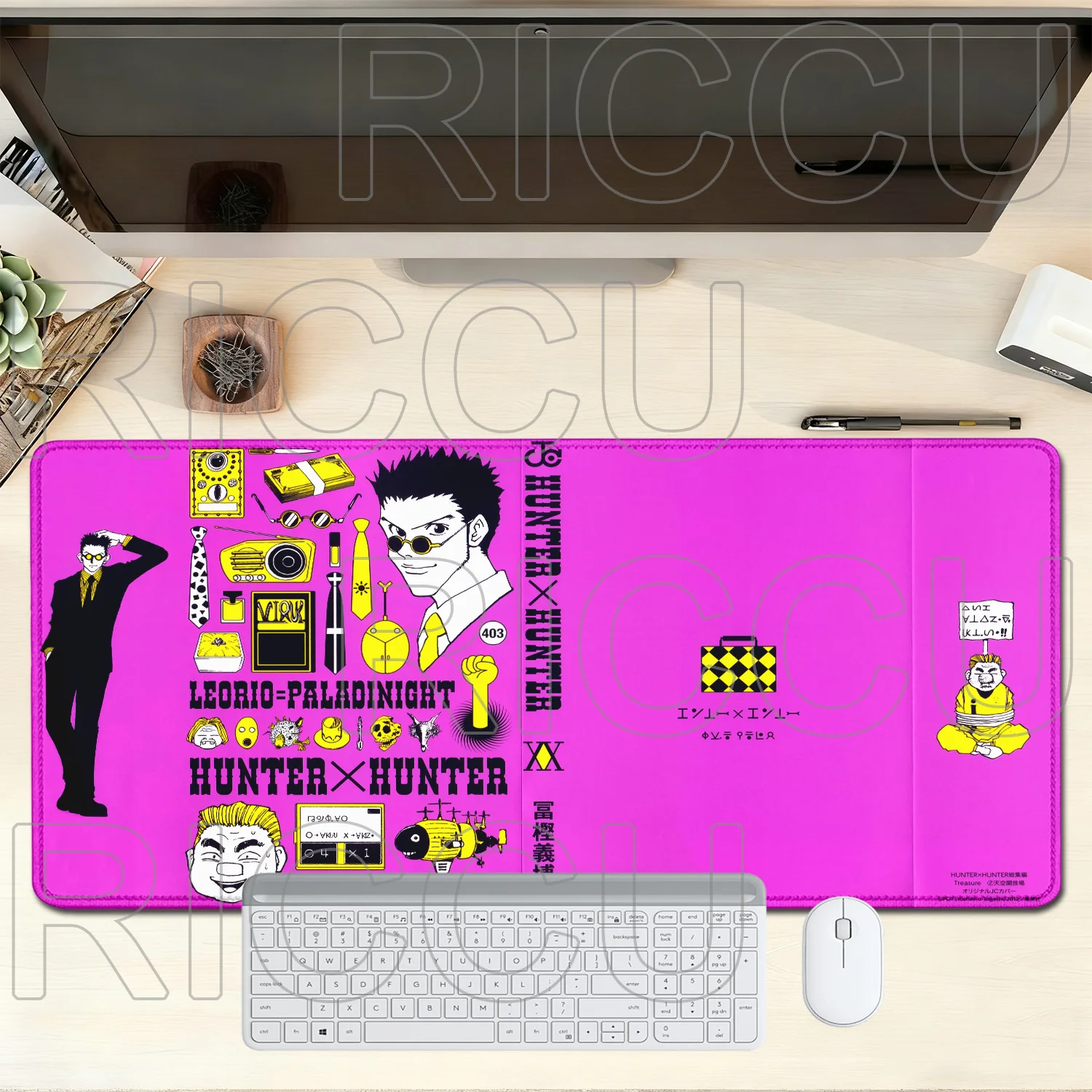 天然ゴム XXL マウスパッド H-Hunter x ハンターアニメ 800X400MM 