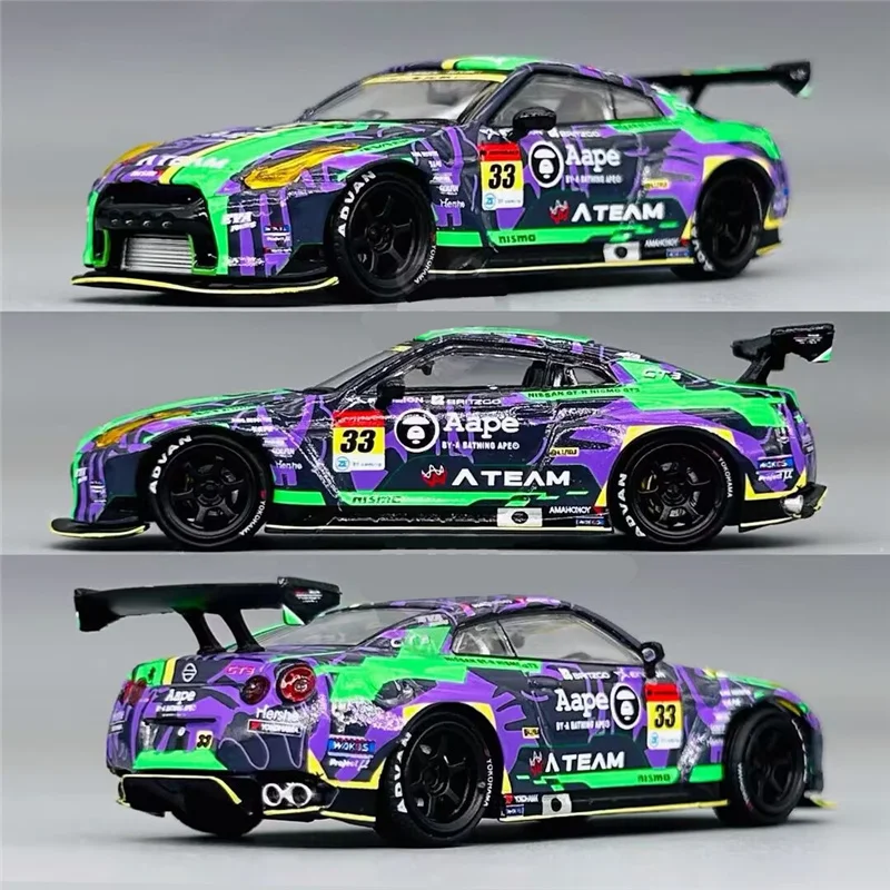 

1:32 Nissan GT-R R35 NISMO EVA Racing Alloy Sports Car Model Diecasts Metal Toy Track Racing Car Model Sound and Light Kids Gift