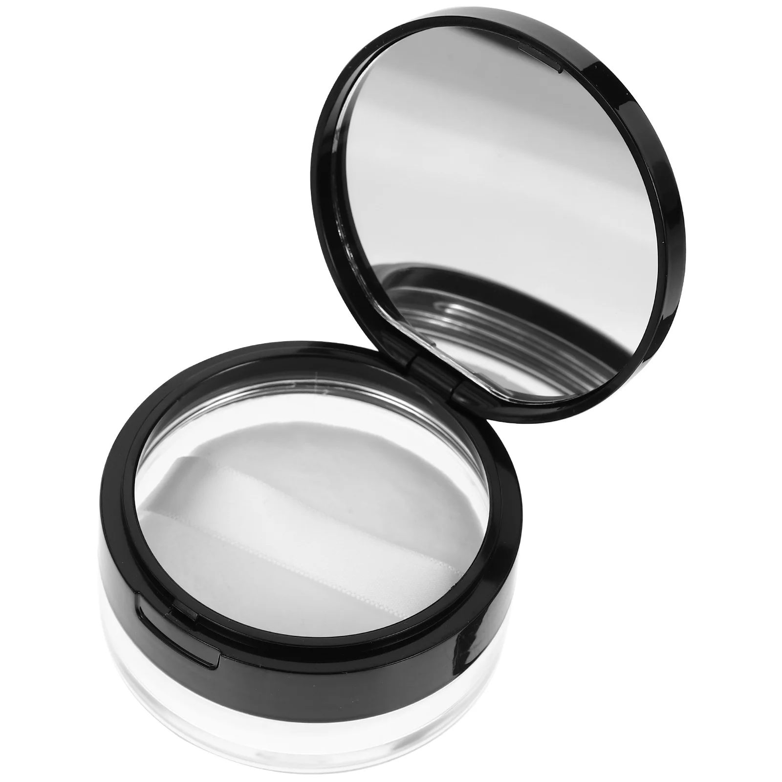 

Double Layer Powder Case with Mirror Leak-Proof Mesh Design Empty Makeup Powder Container for Loose Compact Portable