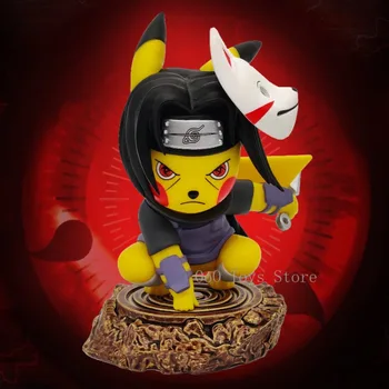 Anime Figuur Naruto Uchiha Itachi Cosplay Pikachu Action Figure Speelgoed Gift Pop 10.5 cm/4.13in