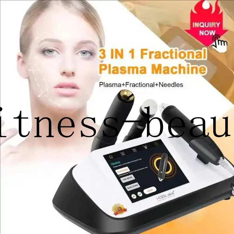 

Cold Plasma Skin Facial Heating with Trolley Lifting Firming Wrikle Removal Anti-Aging Skin Rejuvenation 3 in 1 Plasma Machine