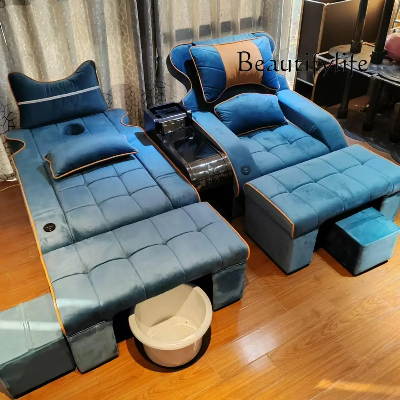 Foot bath sofa electric foot massage bed pedicure manicure foot bath center hall sofa bed
