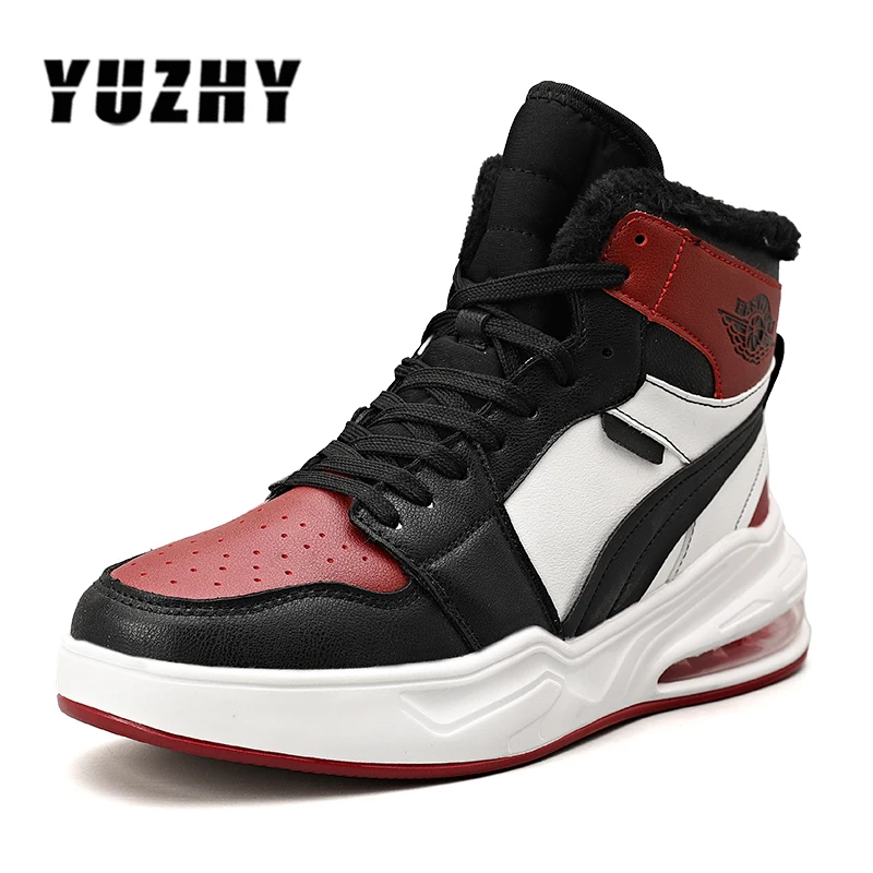 

2024 Autumn Winter High Top Casual Breathable Trend Board Shoes Students Sports Skateboarding Shoes Fashion Vulcanized Shoes men