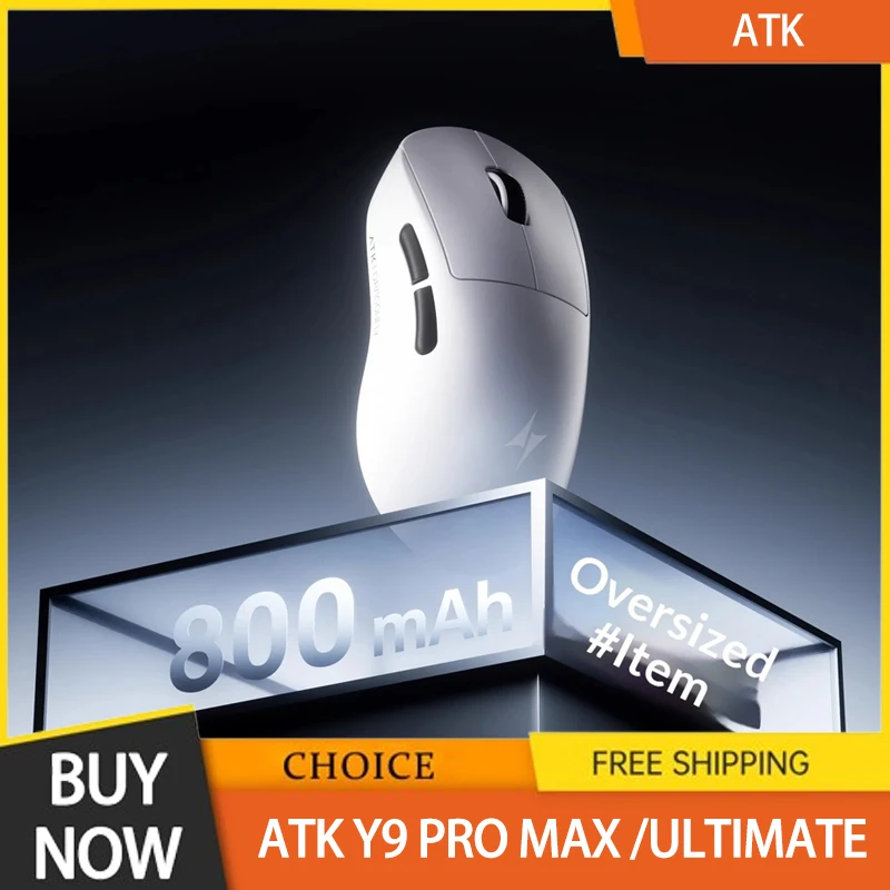 

Atk Y9 Pro Max Ultimate Game Mouse Master Edition Paw3950uitra 8k Wireless Mice Lightweight Ergonomic E-Sports Custom Accessory
