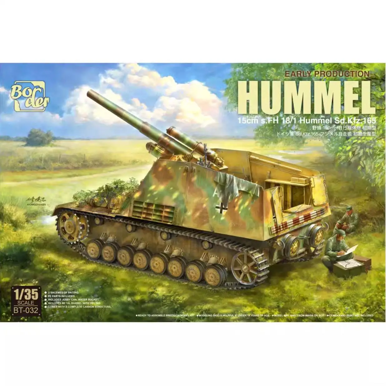 Border BT-032 1/35 German Sd.Kfz.165 Hummel Early Production (Plastic model) – Recensione e Valutazione