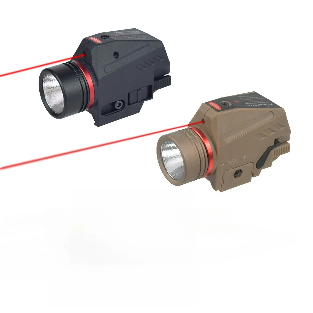 مصباح يدوي ليزر تكتيكي متكامل ضوء أحمر معلق 150 لومن مصباح يدوي تكتيكي