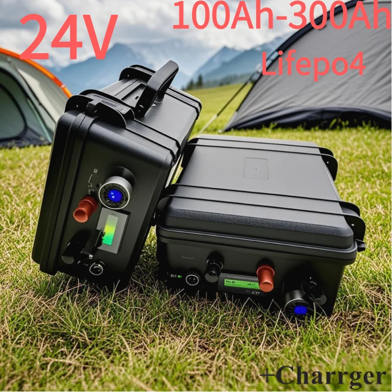 

BMS 8S Batteria Lifepo4 24V 200Ah Battery 100Ah 120Ah 150Ah 180Ah 250Ah 300Ah for Trolling Motor Inverver Solar Panel Boat