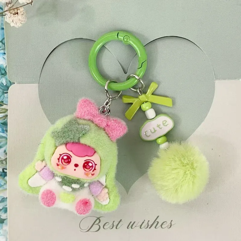 for Baby Three Keychains Cute on The Phone Charm Valentine's Day Wedding Gift Keyring Pendant Key Chain
