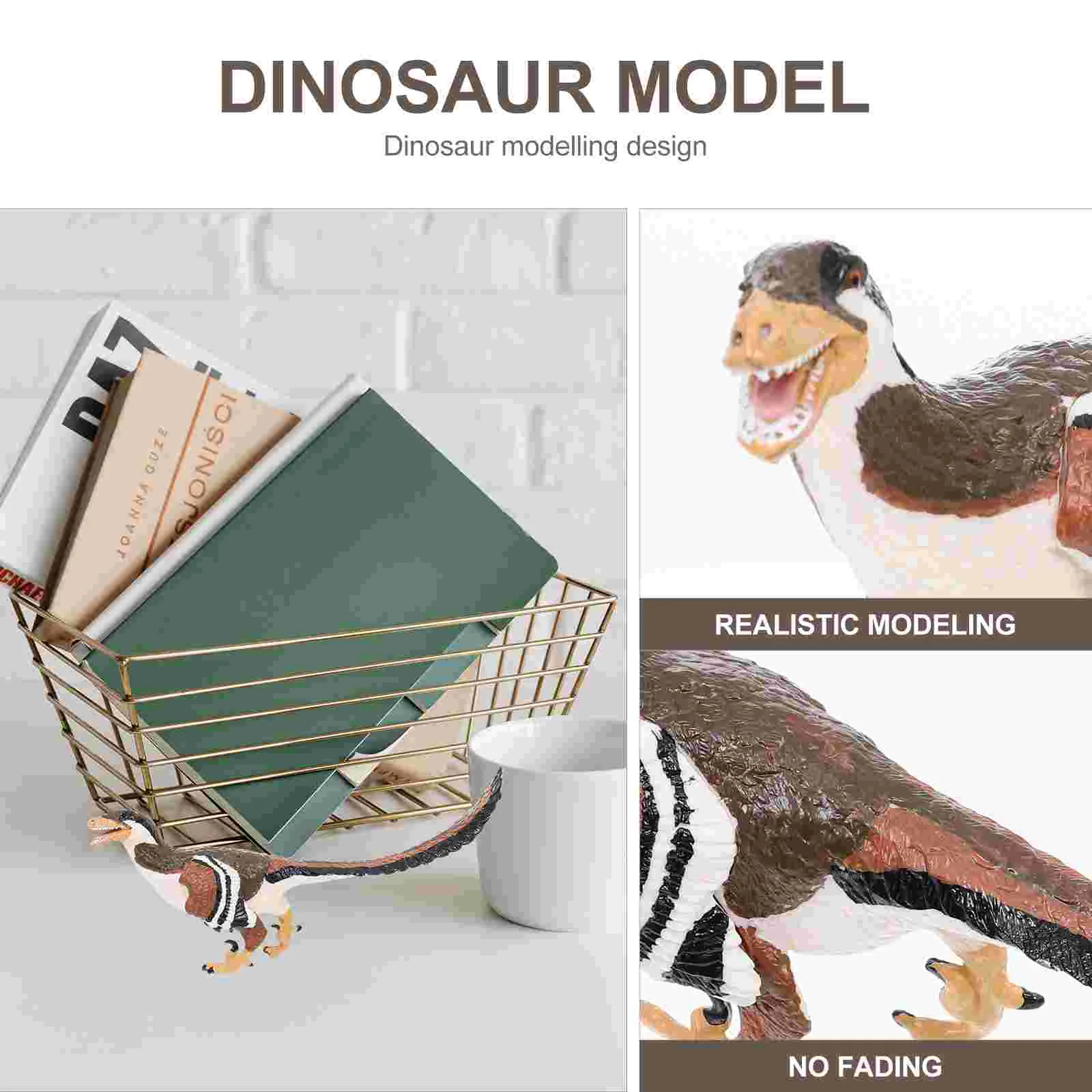 Deinonychus รุ่นไดโนเสาร์รุ่นของเล่นเด็ก MINI ของเล่นของเล่นตัวเลข Vivid Solid การศึกษา