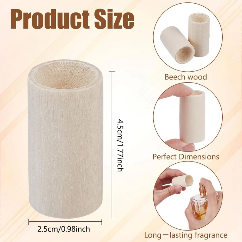 Image 3: Diffuseur d'huiles essentielles en bois, diffuseur en bois fabriqué à la main, parfum rond pour la maison, chambre à coucher, bureau, Spa, voiture, désodorisant, décor