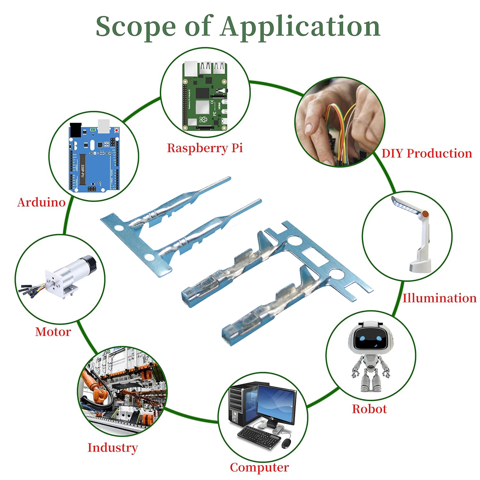 50/100 пар разъемов Dupont 2,54 мм, перемычка, кабель, контактный разъем, мужской и женский обжимной штифт, комплект для перемычки корпуса