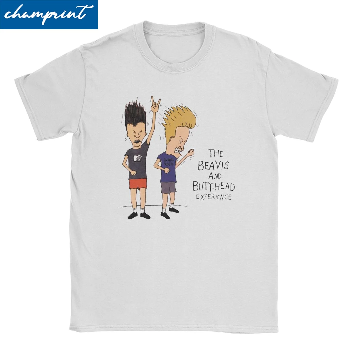 

Beath Rock Beavis And Butthead MTV T-Shirts for Men Women Round Collar Cotton T Shirts Short Sleeve Tees Plus Size Clothing