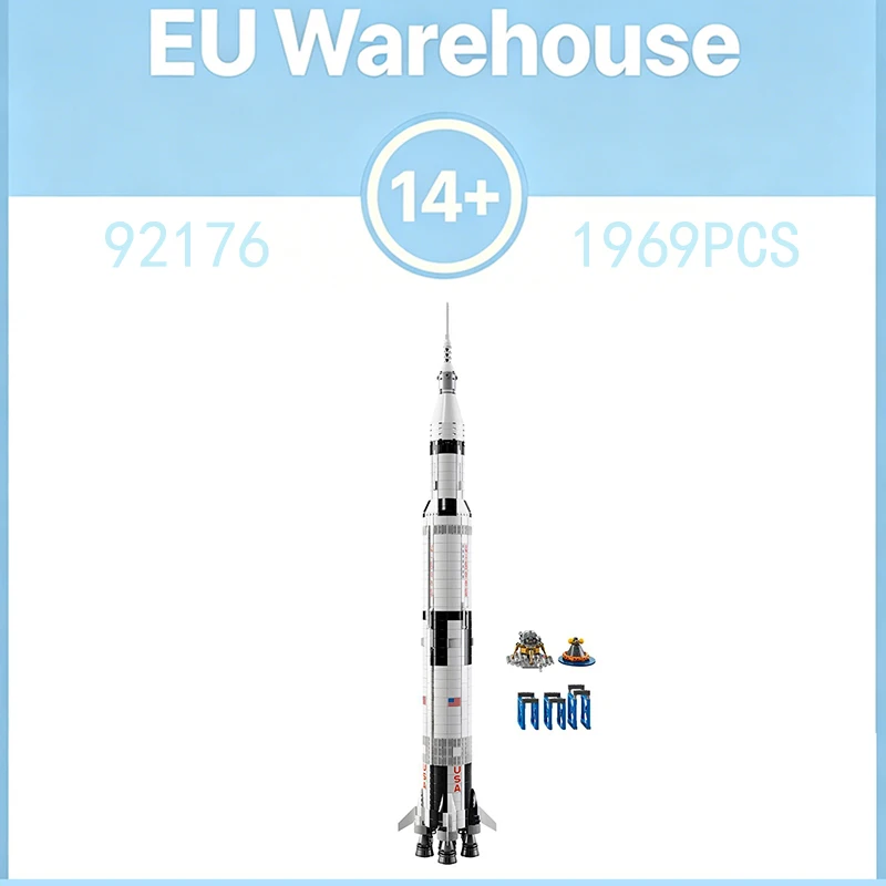 1969 Teile Raumdekor Weltraum-Raketen Bausteine Universum-Konstruktionsset Kompatibel mit Set 92176 Geburtstagsgeschenk für Erwachsene