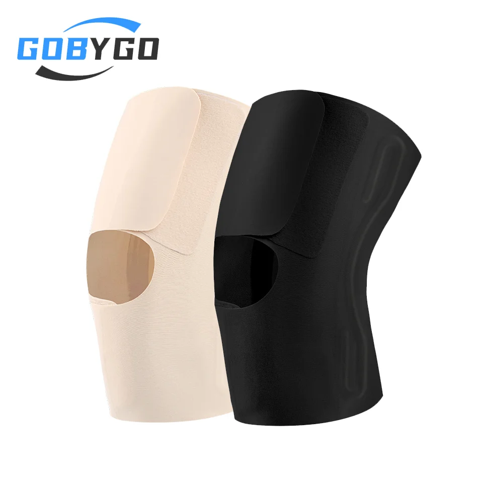 GOBYGO 1PCS Adjustable Sports Lightweight Knee Pads Knee Meniscus Protective Sleeve Fixed Support Gear Running Mountaineering