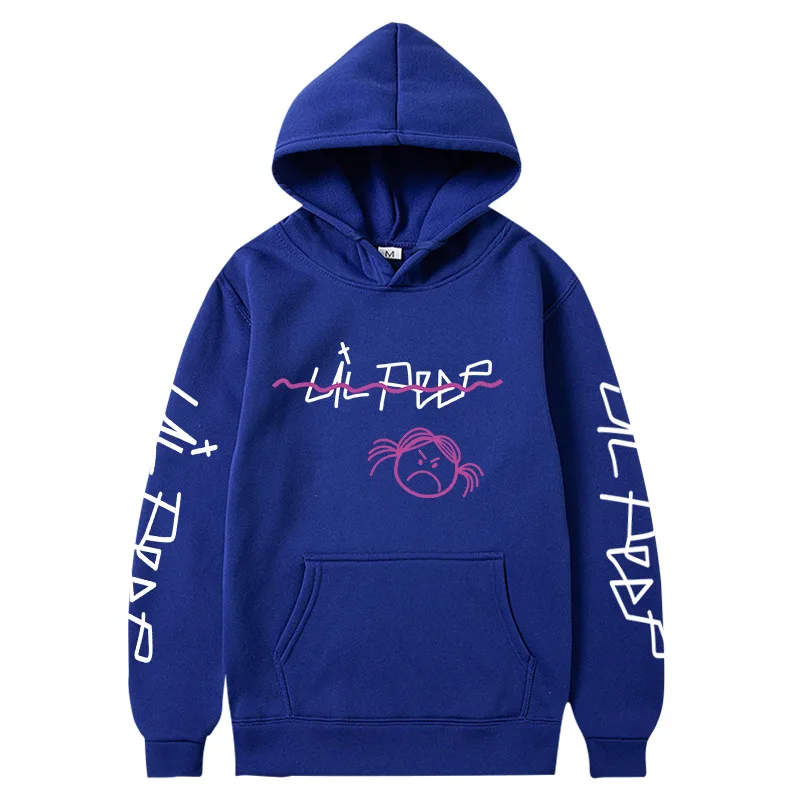 Rapper Lil Peep Men's Hoodie Women's Fashion Simple Long sleeved Pullover Street Trend Hip Hop Large Sweatshirt Unisex Clothing