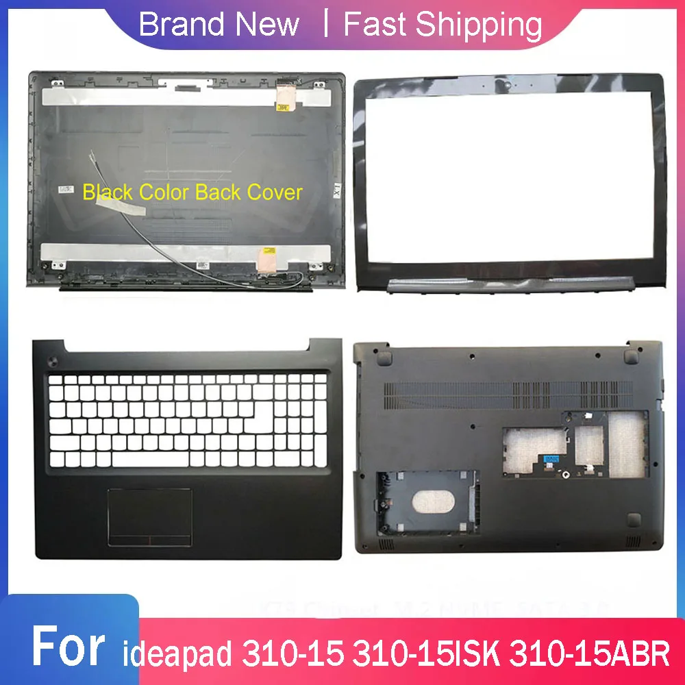 

Новая задняя крышка для ноутбука Lenovo ideapad 310-15 310-15ISK 310-15ABR, подставка для рук, Верхняя Нижняя часть корпуса, сменная задняя крышка, Черная