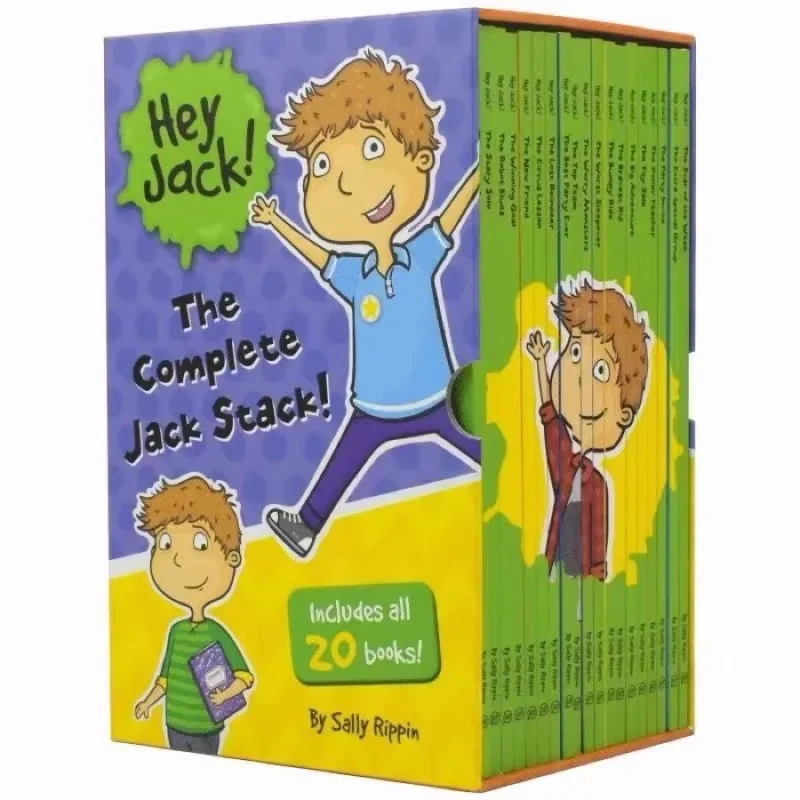 20 Books/Set Hey Jack Complete Collection Children Baby Famous Story English Tales Child Book Set Baby Bedtime Book