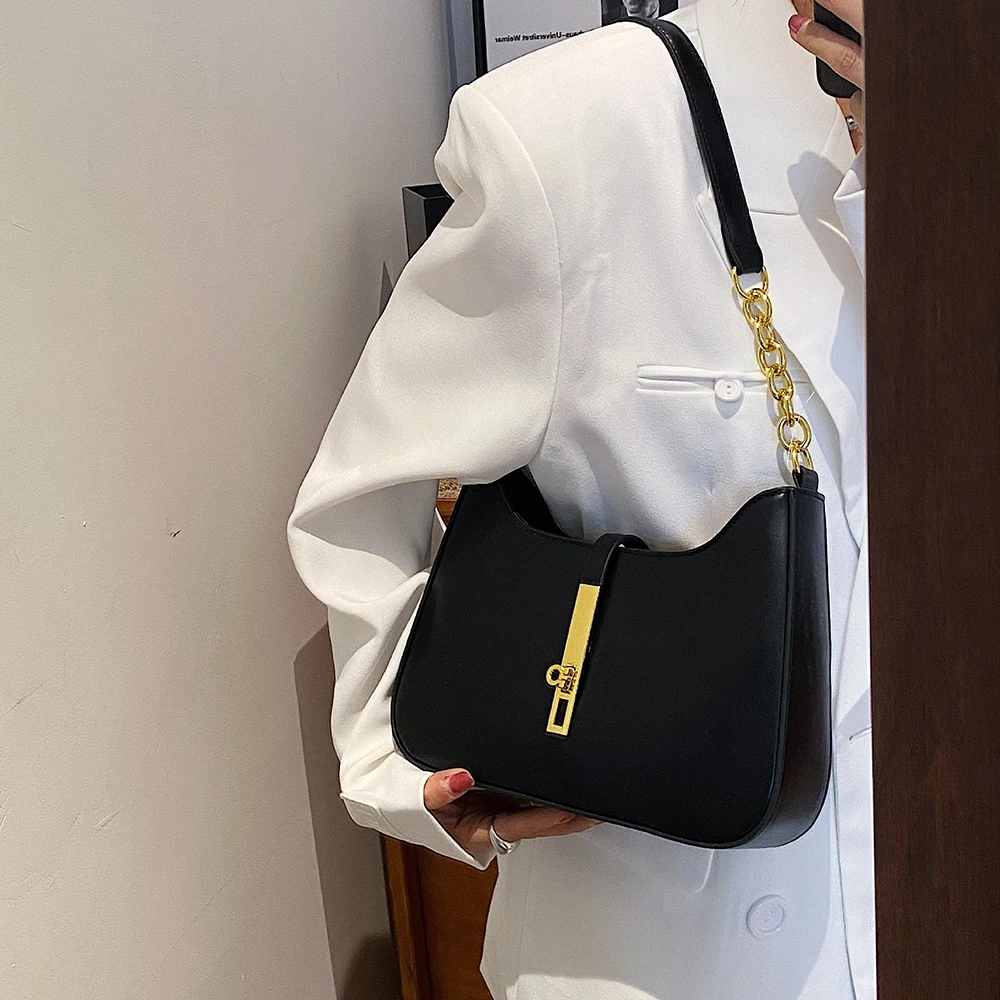 Luxury Designer Bags Women Chains Square Shoulder Bags High Quality Pu Leather Top Handle Crossbody Handbags Lady Underarm Bag