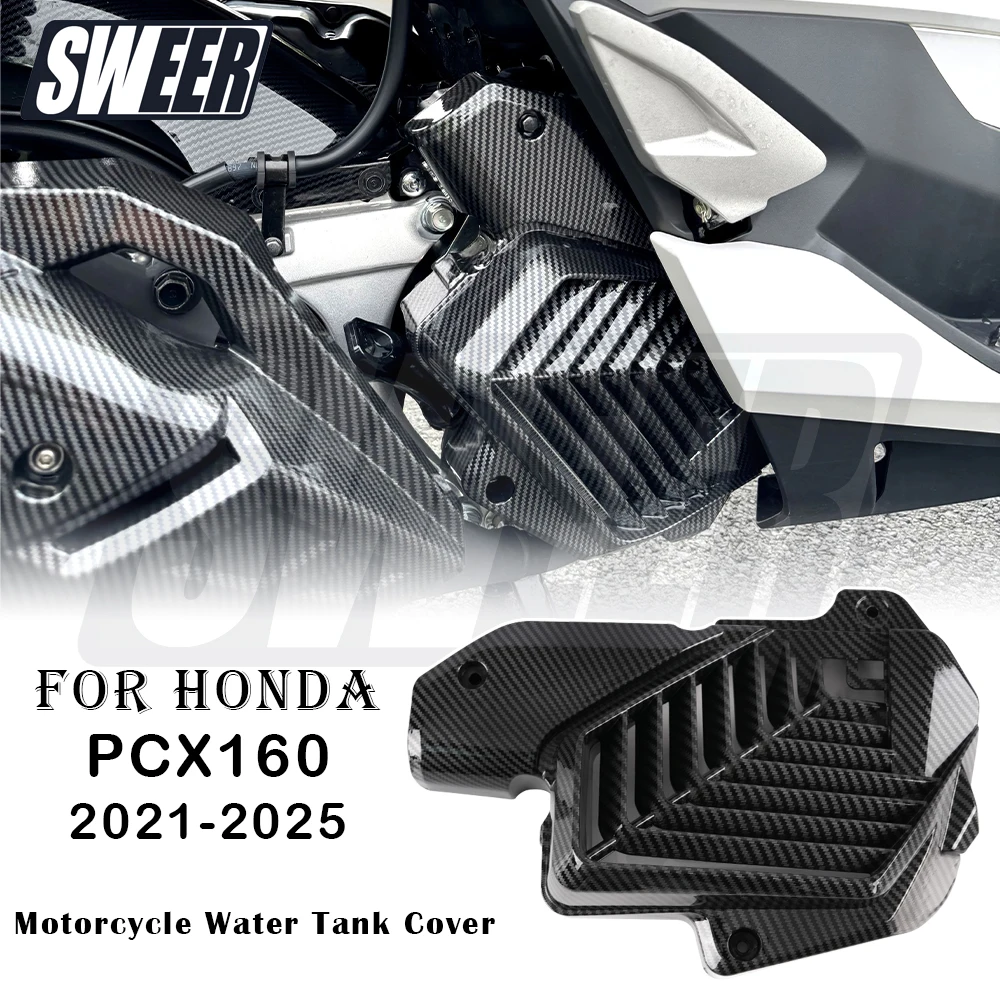 

Motorcycle Water Tank Cover Carbon Fiber Fit For Honda PCX160 Giorno125 2022-2025 Air Filter Heat Dissipation Exhaust Cover