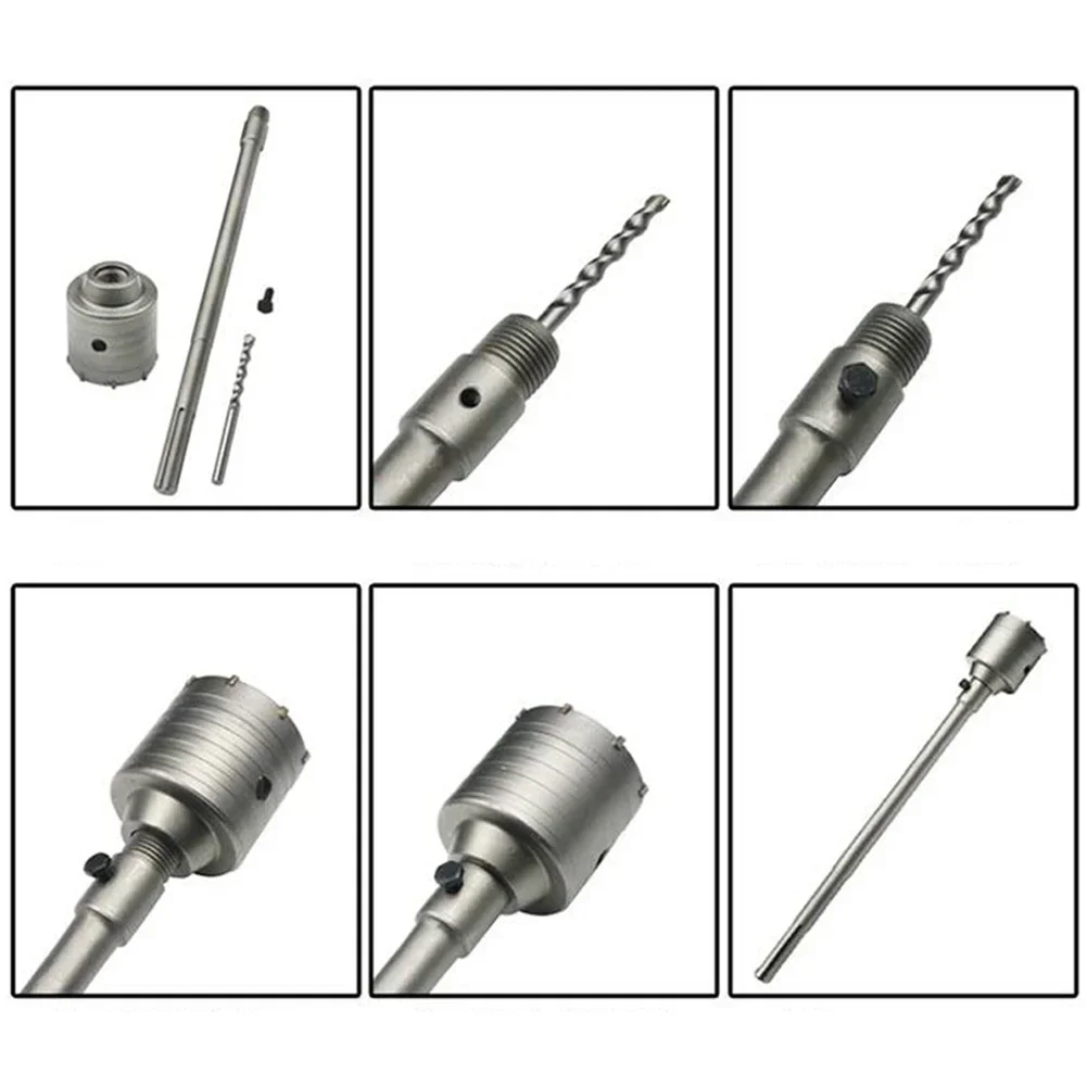 

Carbide Connecting Rod Center Drill Bit Shank Concrete Stone Wall 17mm Hex Shank Carbide Round Rod Center Drill Bit